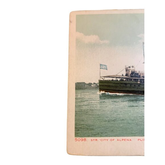 Vintage 1911 City of Alpena Between Detroit and Mackinac Postcard - Picture 4 of 5